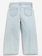 Image number 2 showing, Super Baggy Lace-Trim Wide-Leg Jeans for Toddler Girls