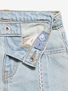 Image number 4 showing, Super Baggy Lace-Trim Wide-Leg Jeans for Toddler Girls