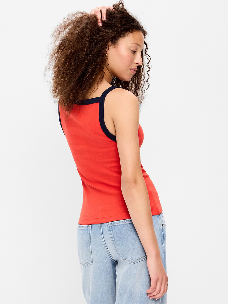 Image number 2 showing, Snug Apron-Neck Tank Top