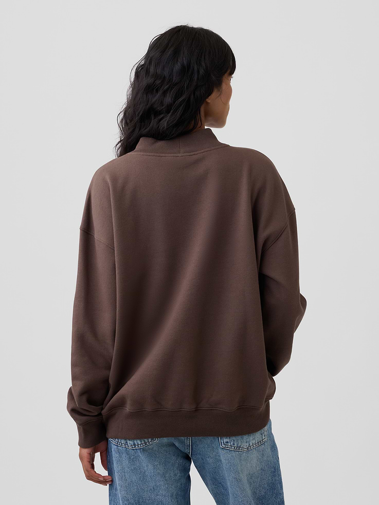 Image number 2 showing, Oversized Gap Logo Mockneck Tunic Sweatshirt