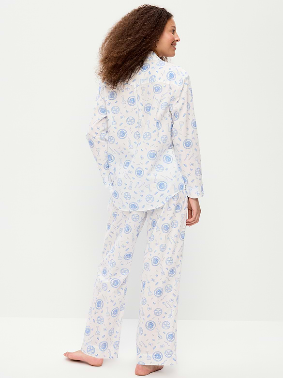 Poplin Pajama Pant Set