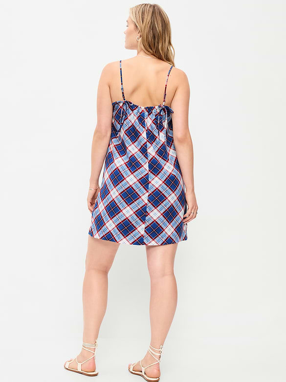 Strappy Mini Shift Dress