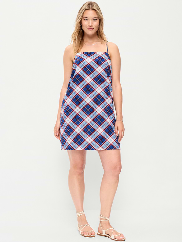 Strappy Mini Shift Dress