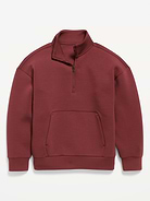 Image number 1 showing, Bounce Fleece Oversized Quarter-Zip for Boys
