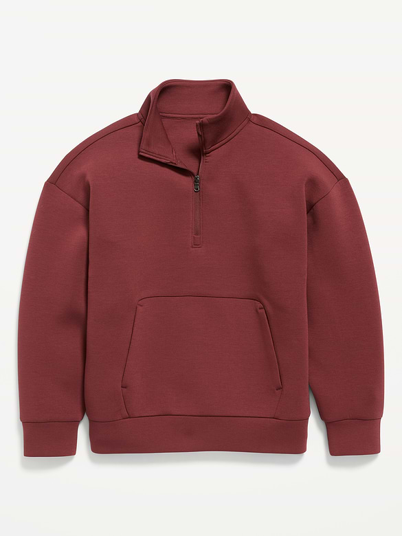 Bounce Fleece Oversized Quarter-Zip for Boys