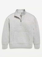 Image number 1 showing, Bounce Fleece Oversized Quarter-Zip for Boys