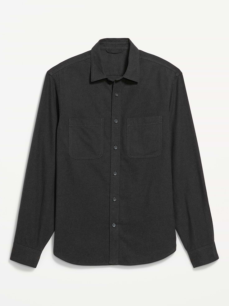 Image number 4 showing, Relaxed Long-Sleeve Flannel Pocket Shirt