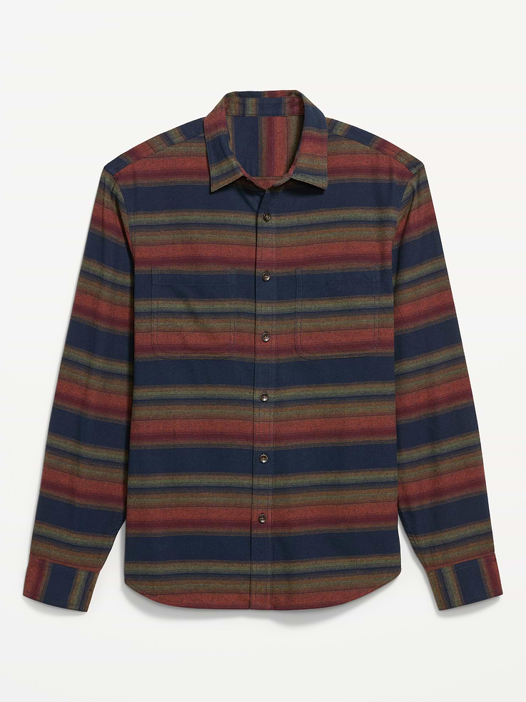 Image number 4 showing, Relaxed Long-Sleeve Flannel Pocket Shirt