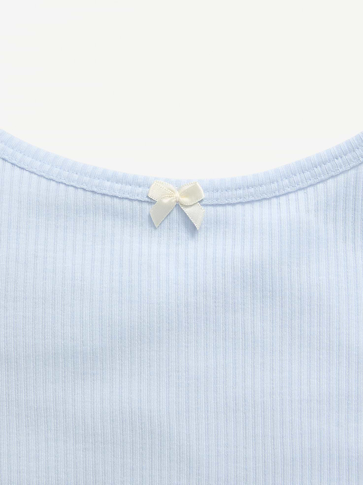 Image 2 de 2, Pyjama côtelé composé d’une camisole et d’un pantalon pour fille