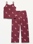 Image number 1 showing, Ribbed Pajama Cami and Pants Set for Girls
