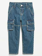 Image number 1 showing, Super Baggy Barrel-Leg Cargo Jeans for Toddler Boys