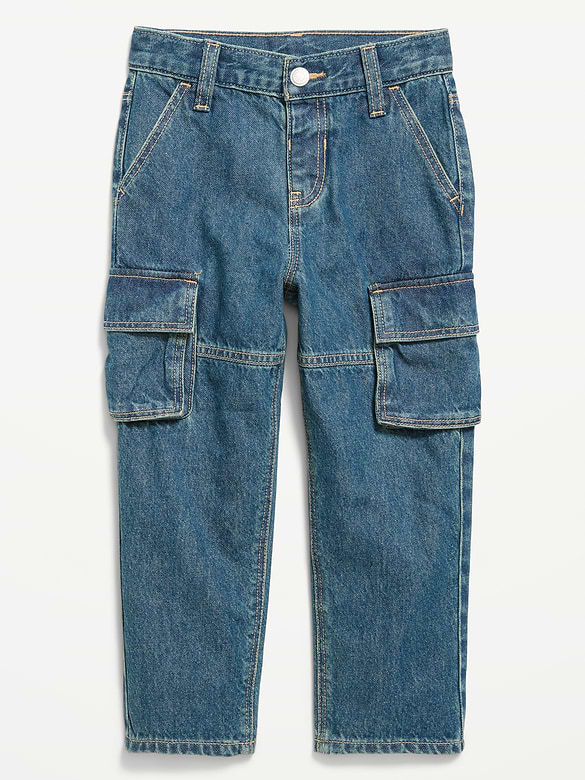 Super Baggy Barrel-Leg Cargo Jeans for Toddler Boys