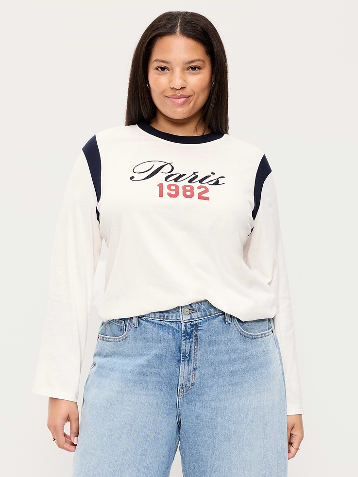 Image number 7 showing, EveryWear Long-Sleeve Graphic T-Shirt