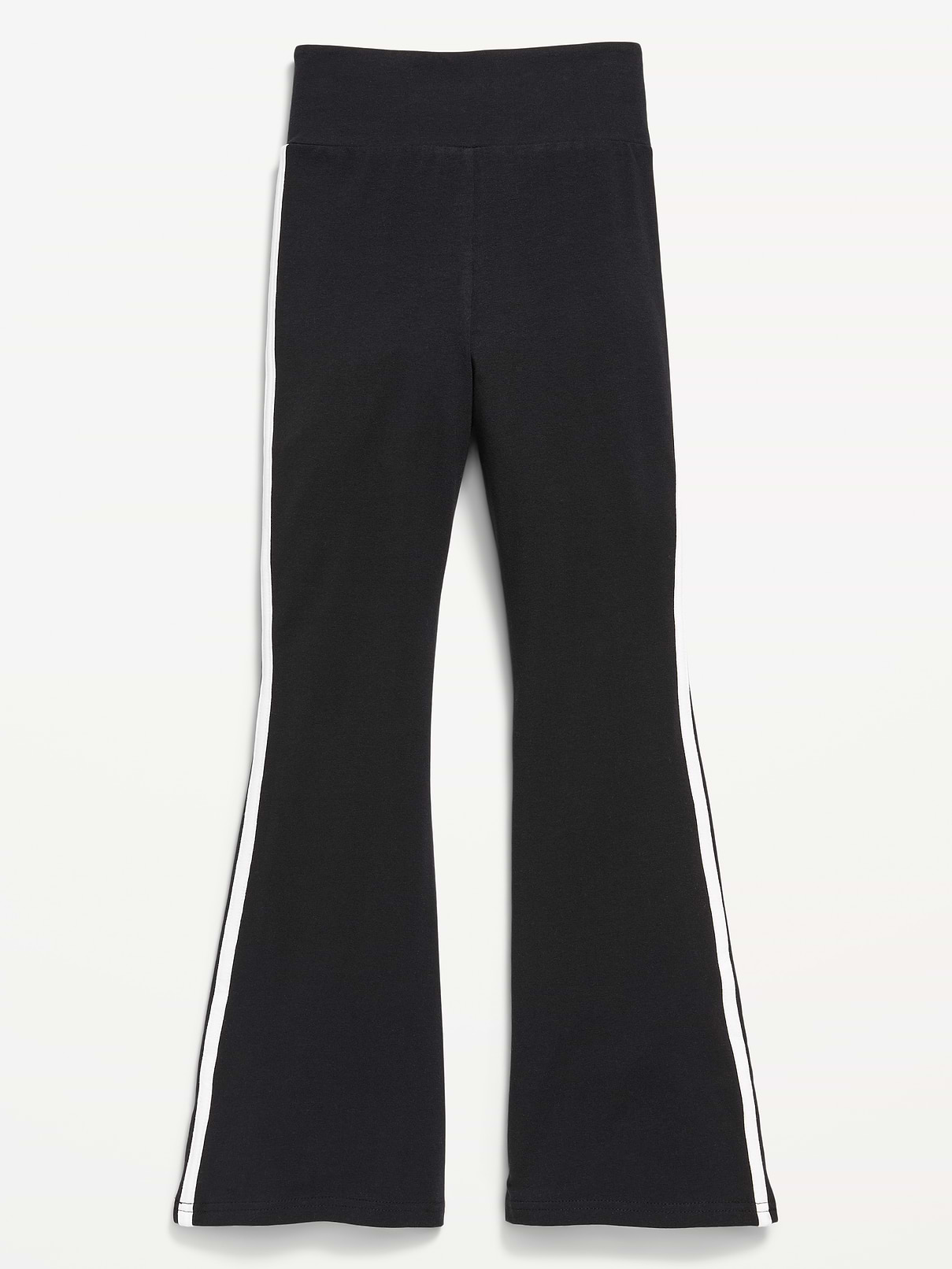 L'image numéro 2 présente Legging évasé à taille haute à rayure latérale pour fille