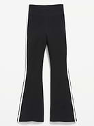 L'image numéro 2 présente Legging évasé à taille haute à rayure latérale pour fille