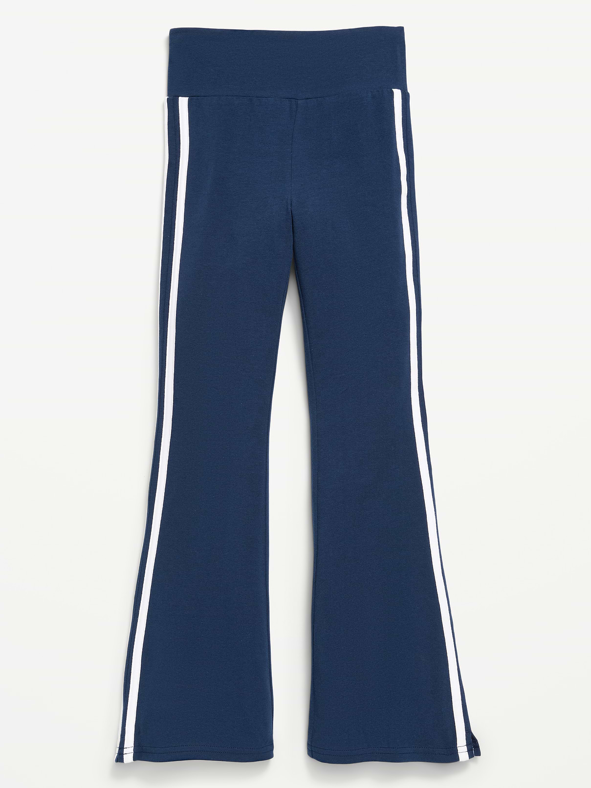 Image number 1 showing, High-Waisted Side Striped Flared Leggings for Girls