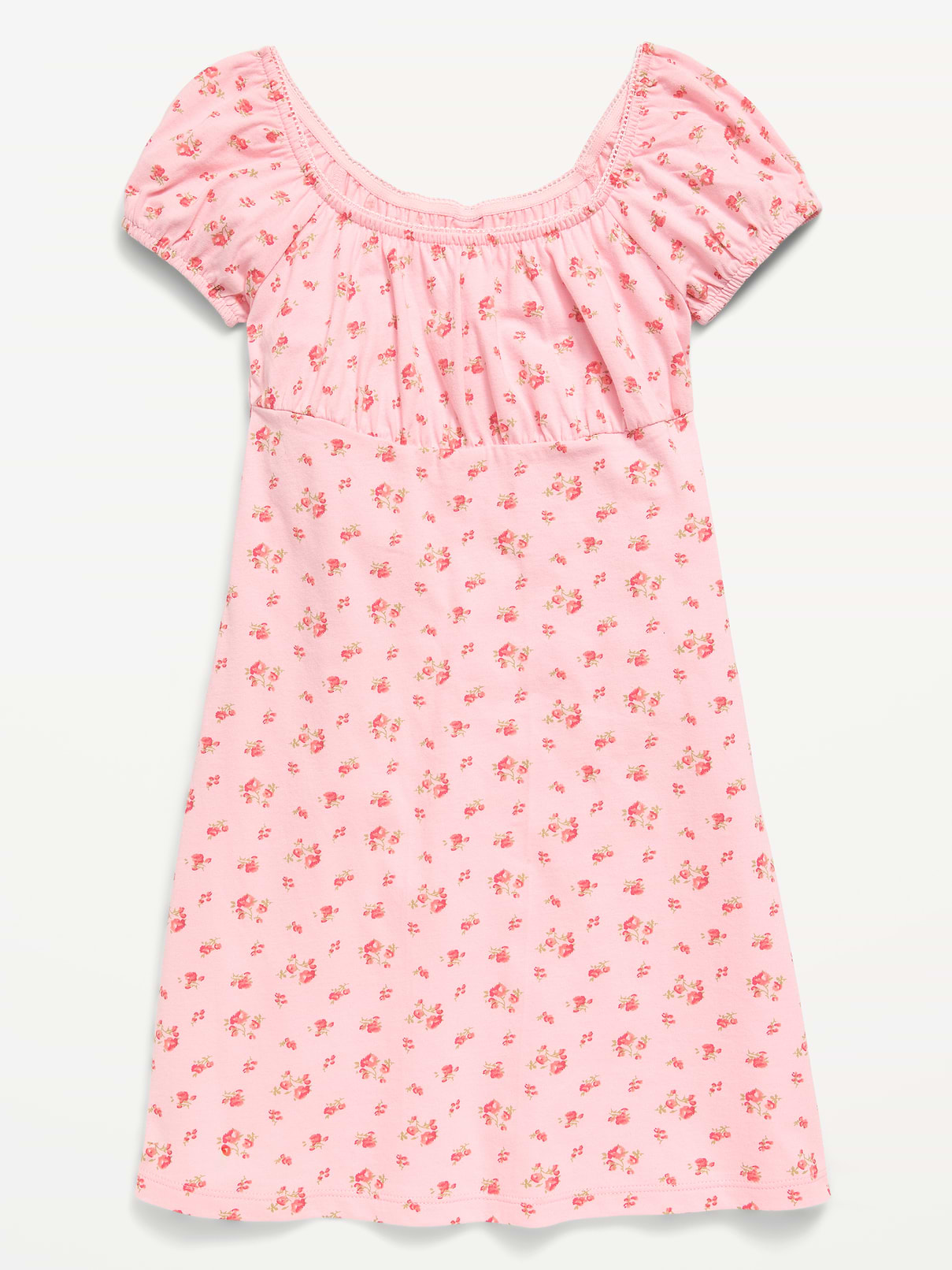 Image number 1 showing, Printed Fit and Flare Dress for Girls