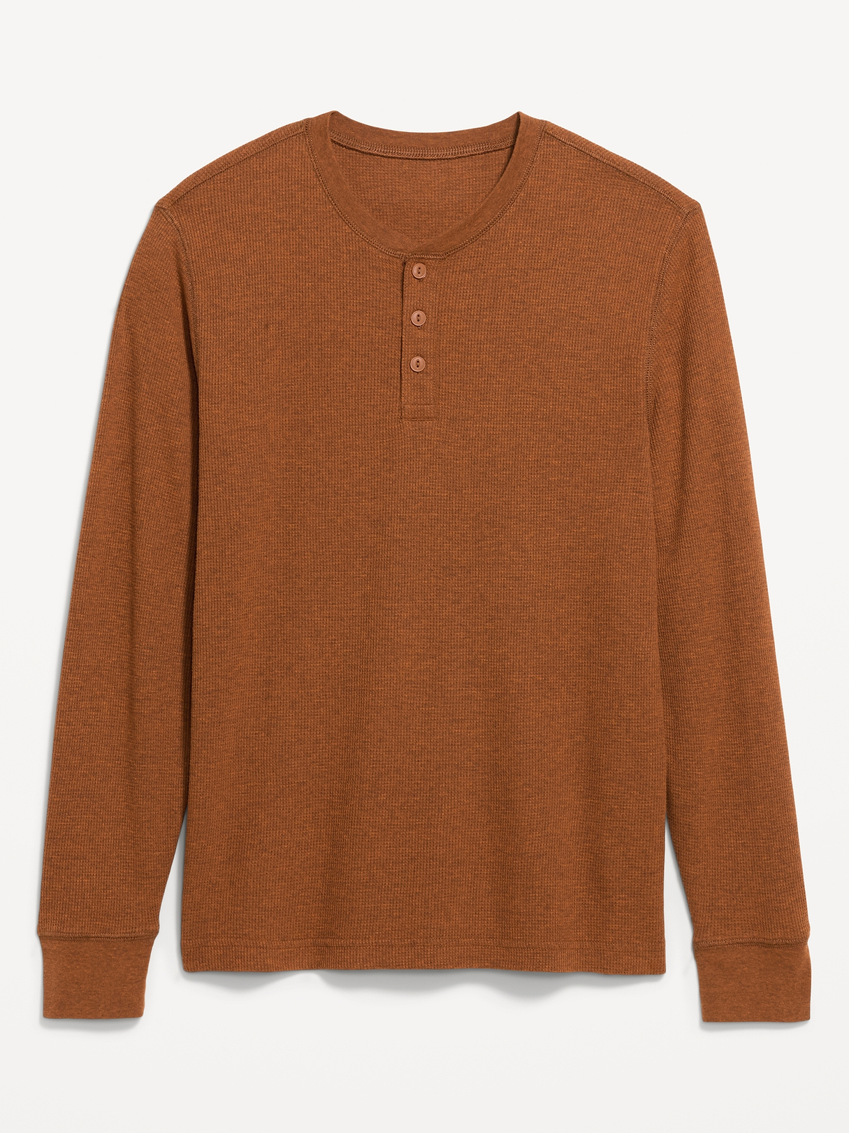 Long-Sleeve Waffle Henley T-Shirt | Old Navy