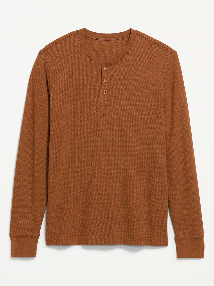 Image number 4 showing, Long-Sleeve Waffle Henley T-Shirt