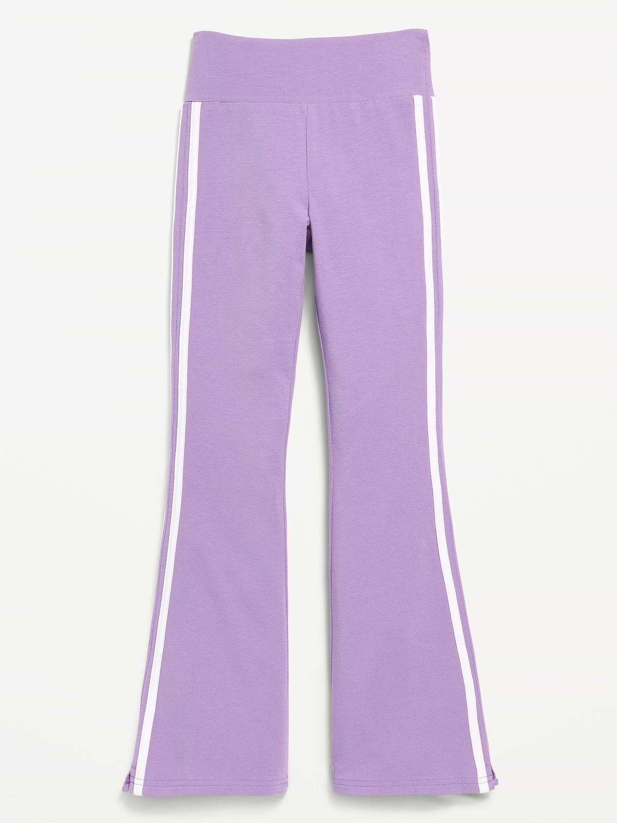 L'image numéro 1 présente Legging évasé à taille haute à rayure latérale pour fille