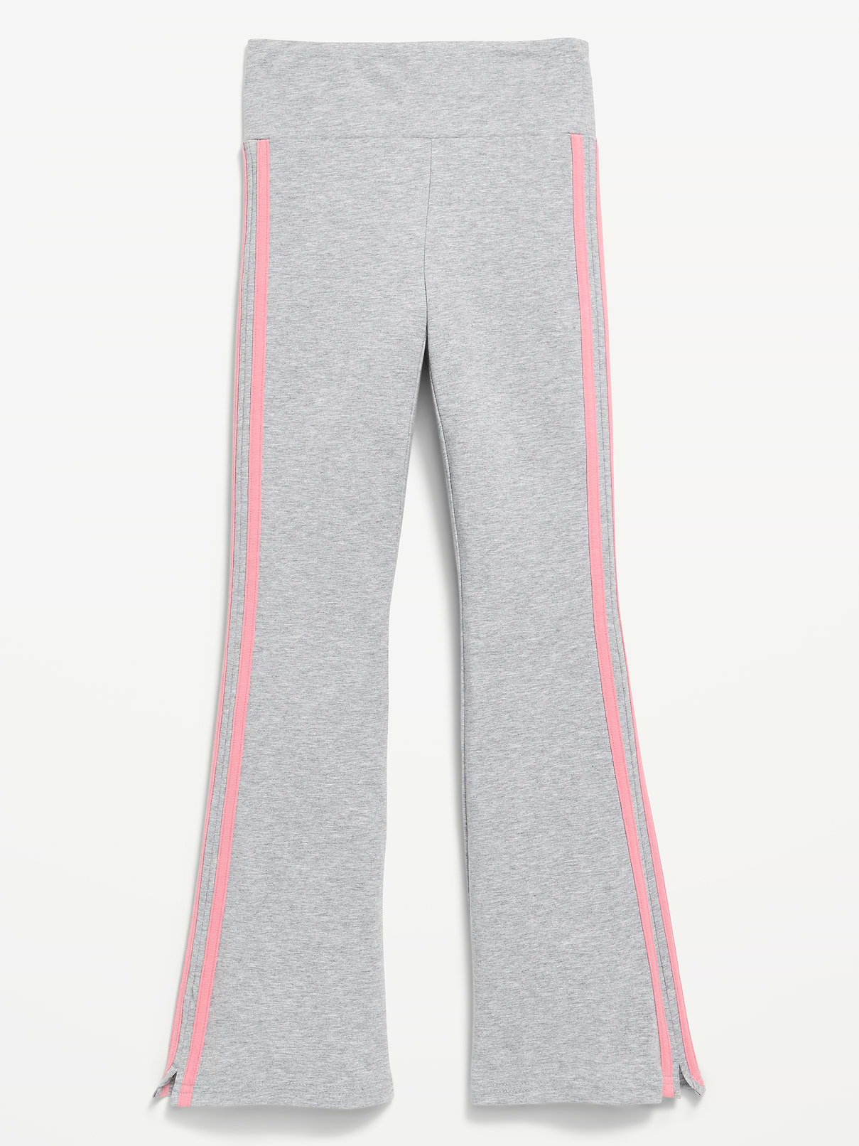 Image number 1 showing, High-Waisted Side Striped Flared Leggings for Girls