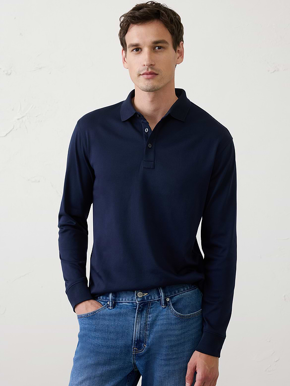Standard-Fit Luxe Touch Polo