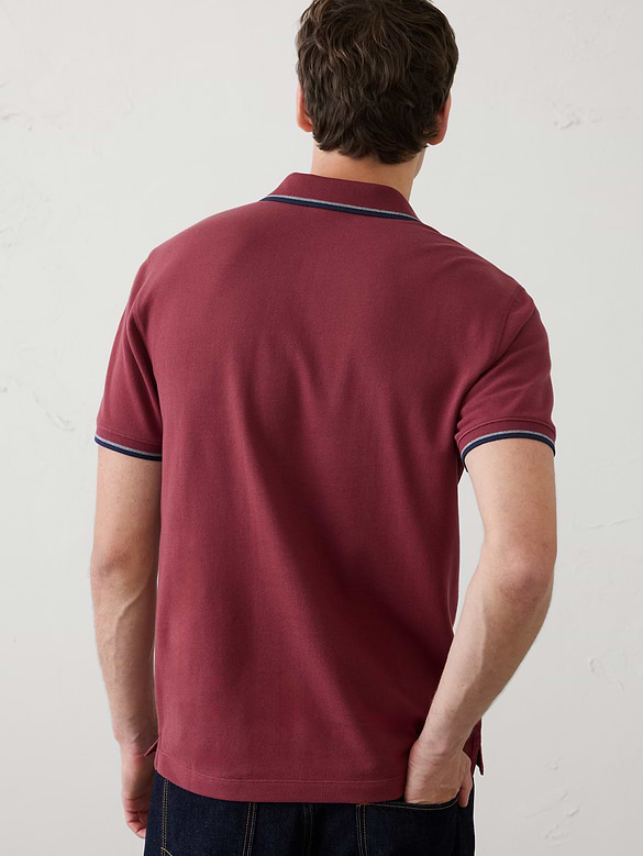 Slim-Fit Cotton Pique Polo