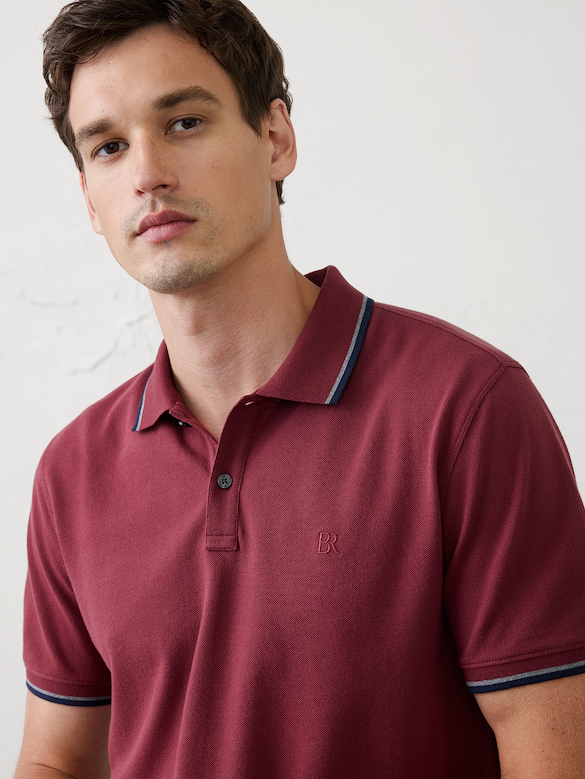 Slim-Fit Cotton Pique Polo