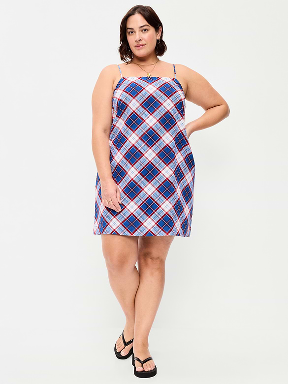 Strappy Mini Shift Dress