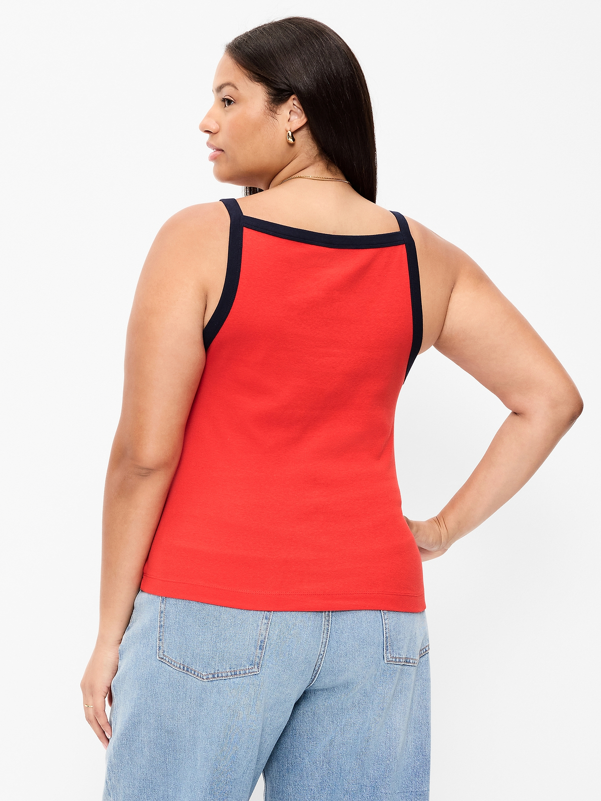 Snug Apron-Neck Tank Top | Old Navy