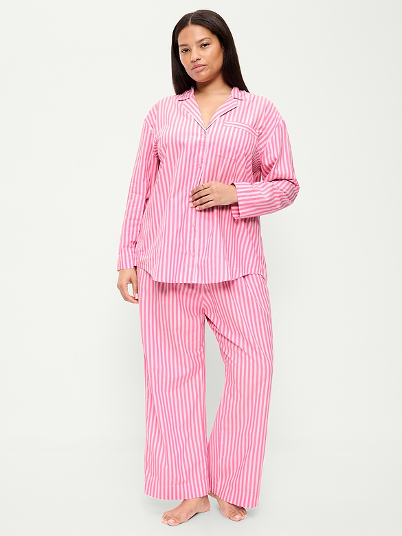 Poplin Pajama Pant Set