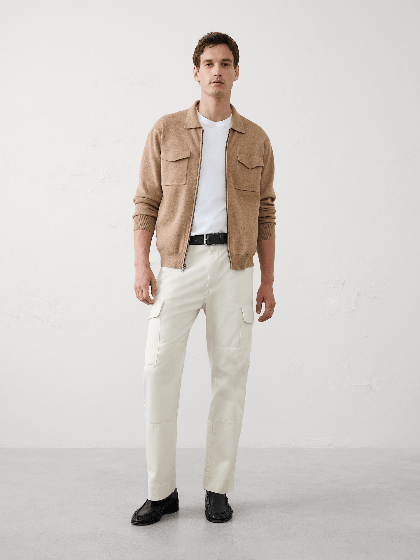 Image number 1 showing, Chest-Pocket Zip Sweater Jacket