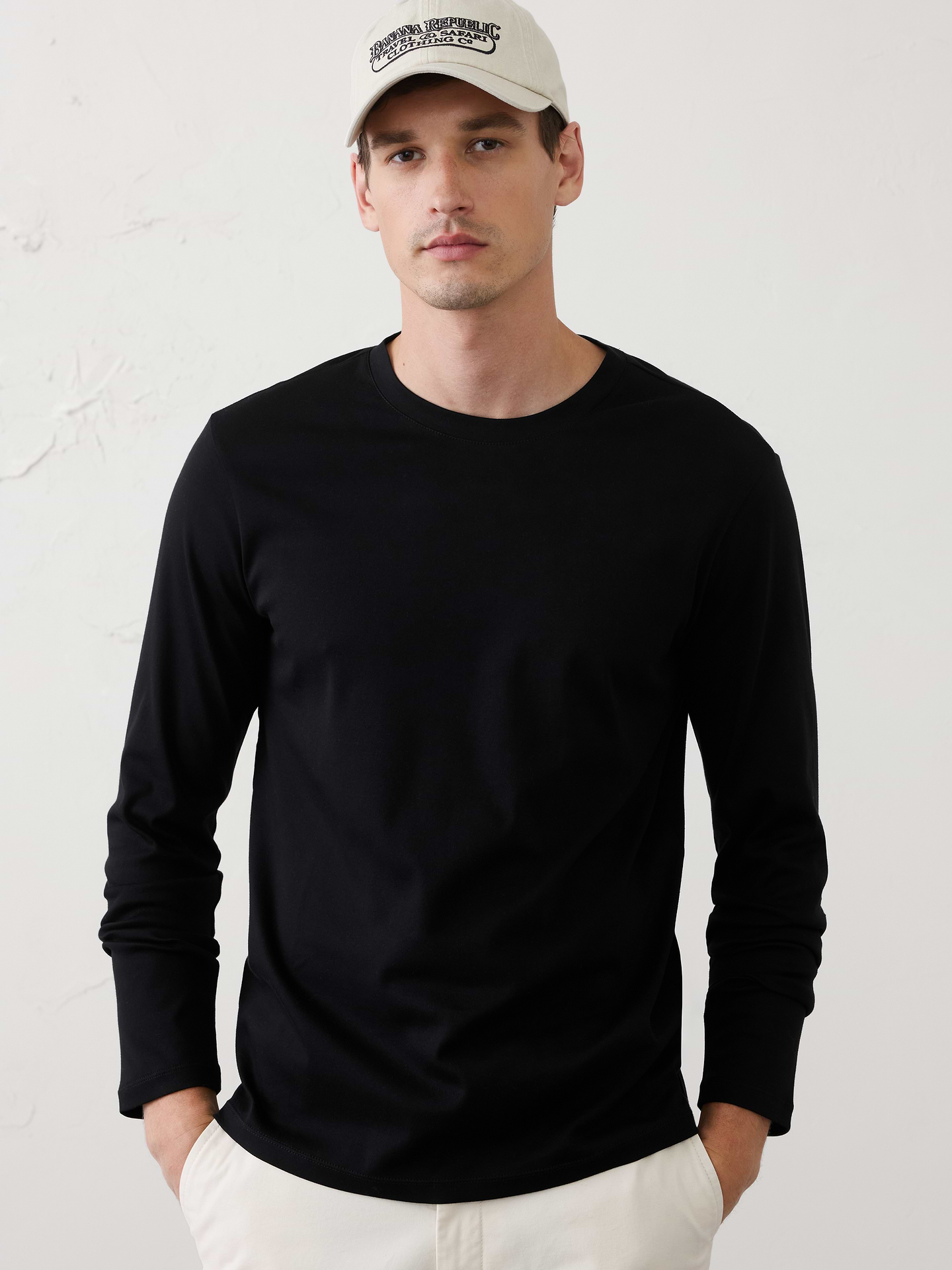 Image number 1 showing, Slim-Fit Luxe Touch Long-Sleeve T-Shirt