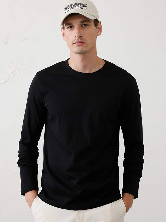 Slim-Fit Luxe Touch Long-Sleeve T-Shirt