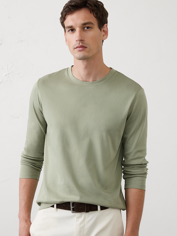 Slim-Fit Luxe Touch Long-Sleeve T-Shirt