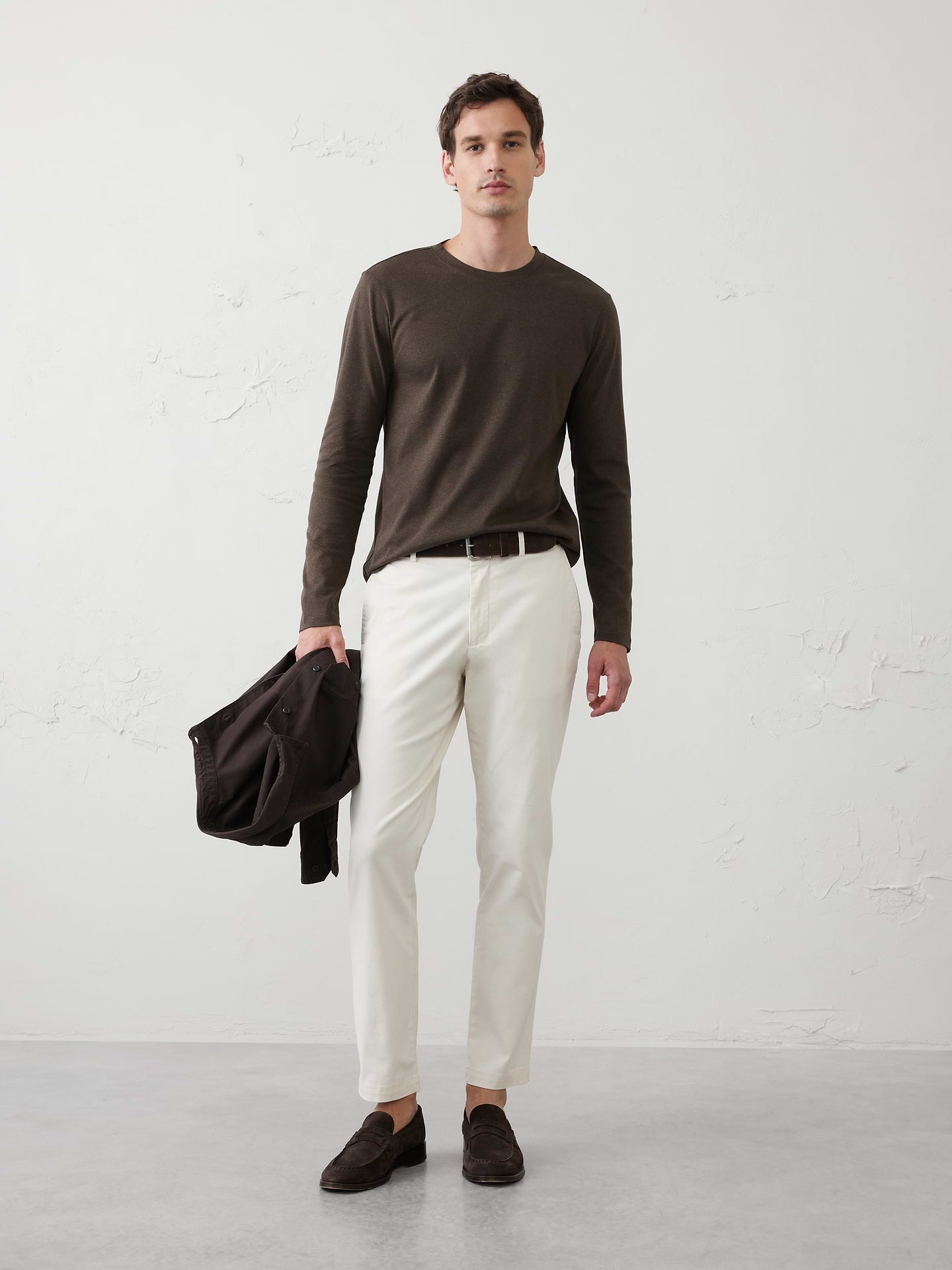 Image number 1 showing, Slim-Fit Luxe Touch Long-Sleeve T-Shirt