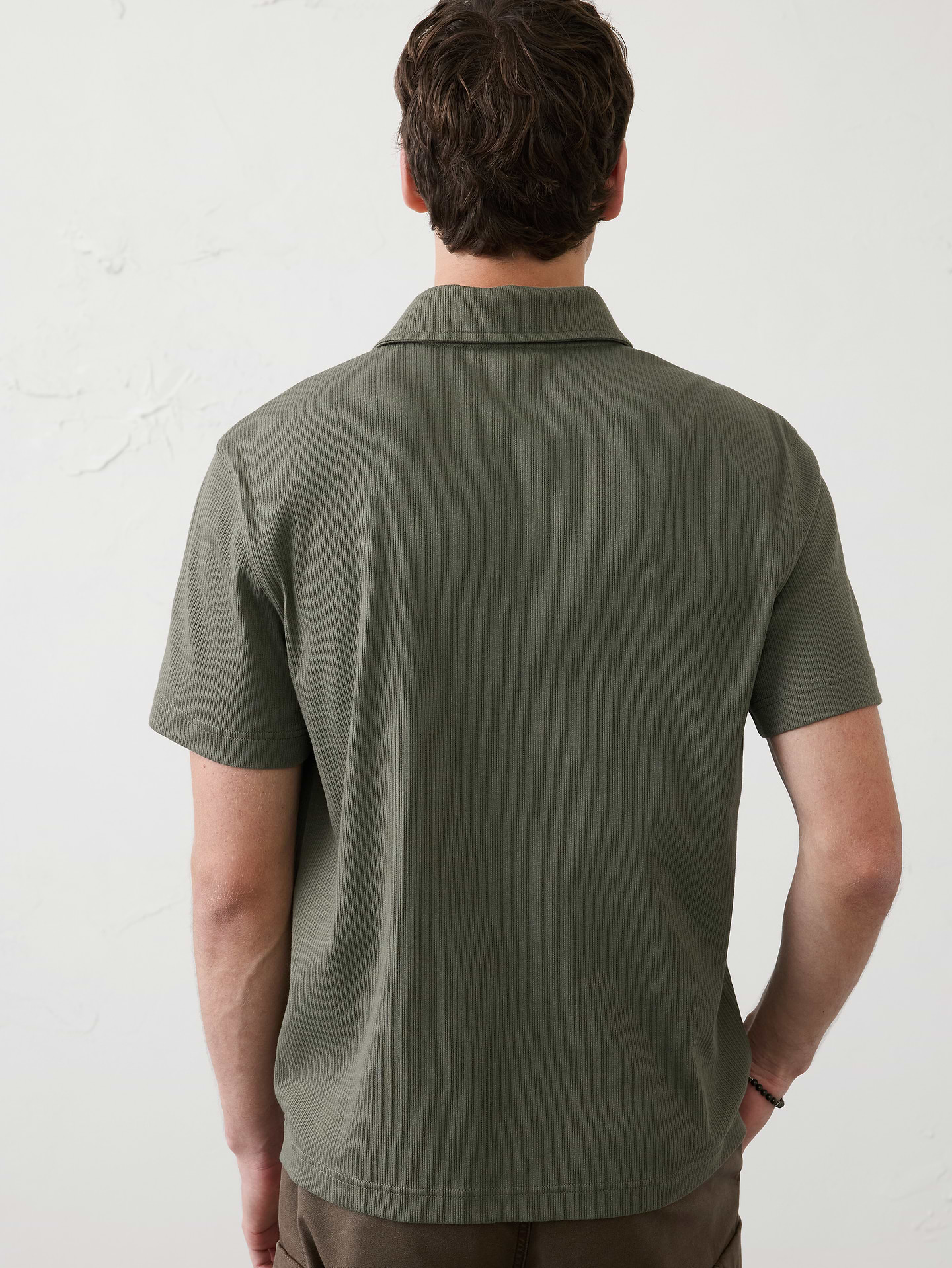 Image number 2 showing, Standard-Fit Light Pointelle Polo