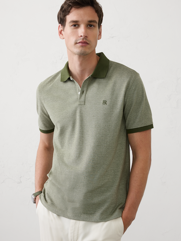 Standard-Fit Pique Polo