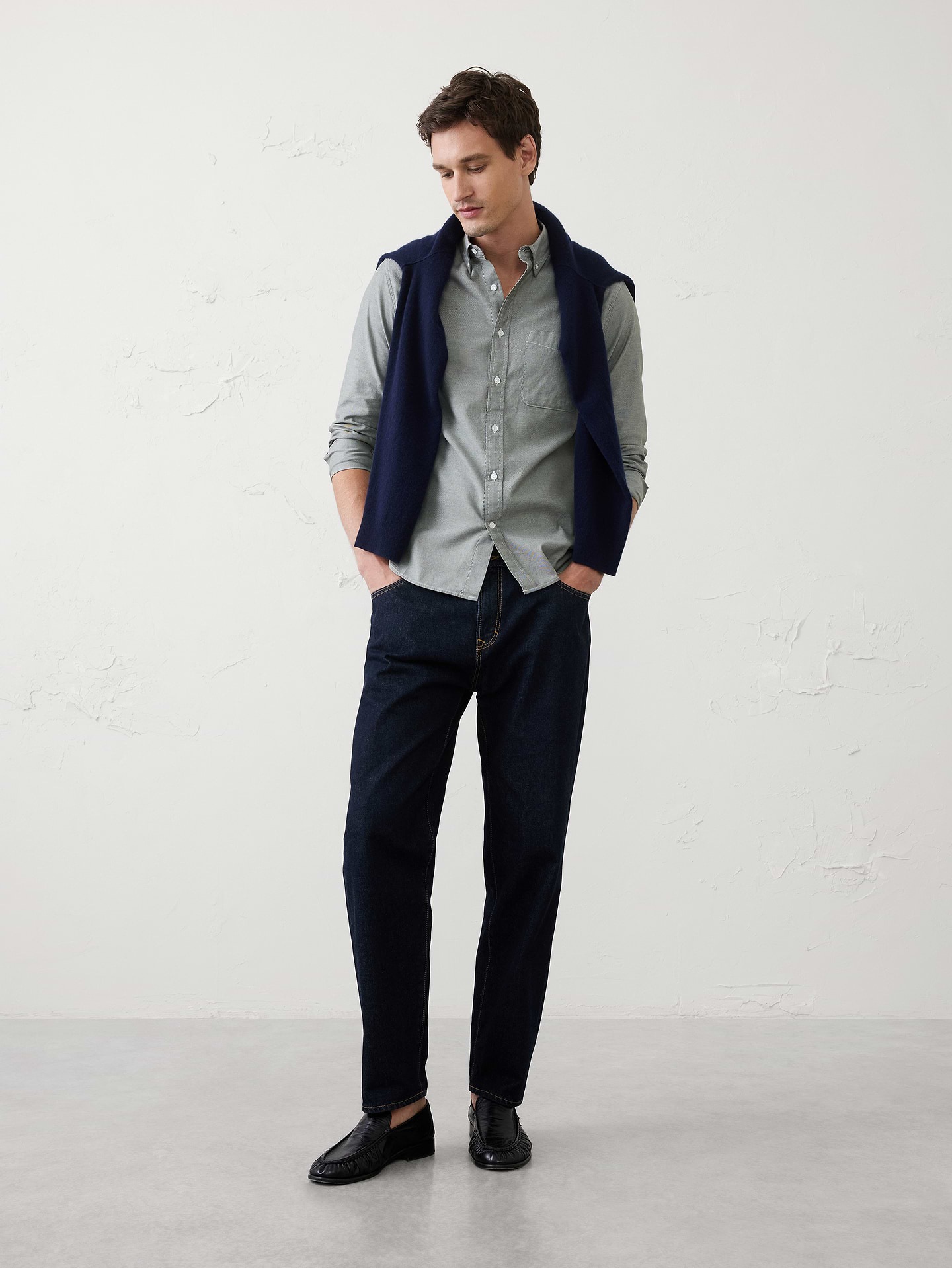 Image number 1 showing, Slim-Fit Oxford Shirt