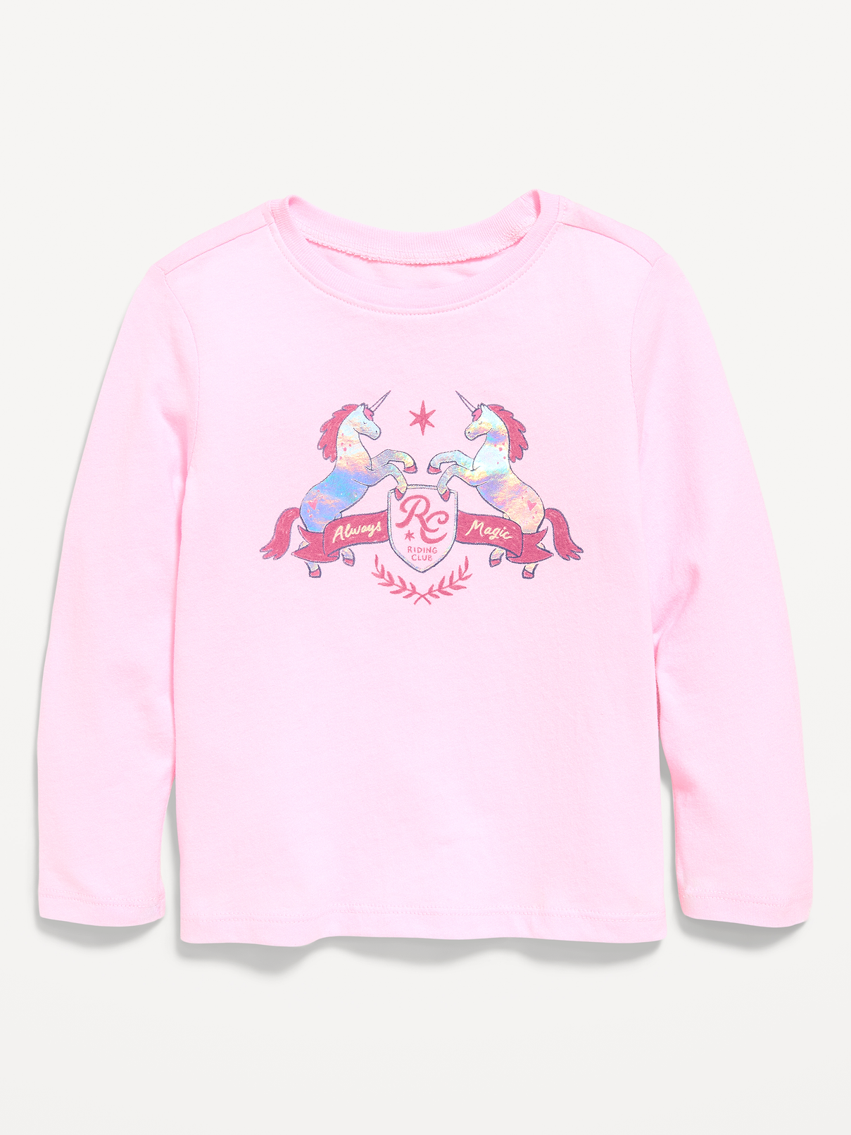 Image number 1 showing, Long-Sleeve Graphic T-Shirt for Toddler Girls