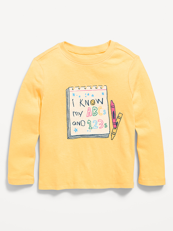 Long-Sleeve Graphic T-Shirt for Toddler Girls