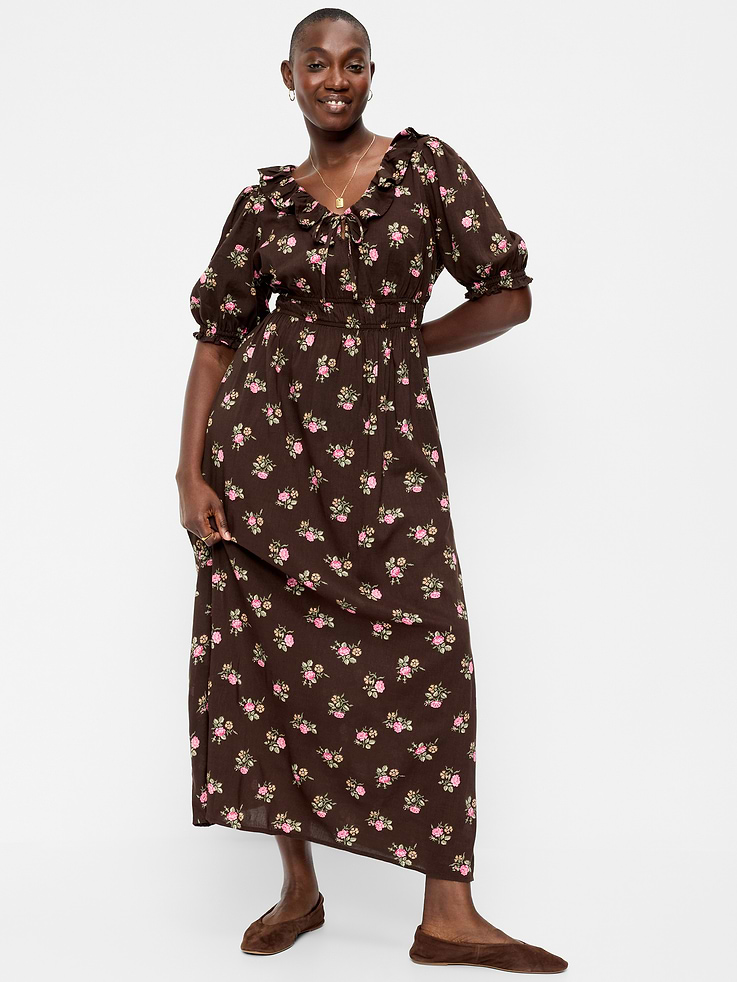 Image number 7 showing, Ruffle-Collar Boho Maxi Dress