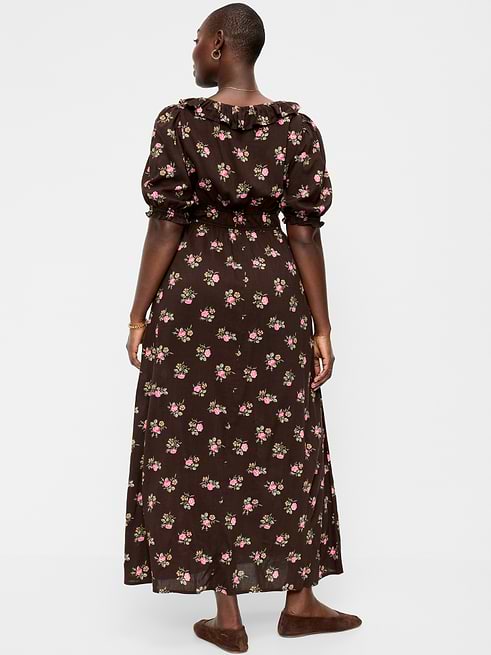 boho cotton dresses Maxi Dress with pockets The special loose Dress makes it more and attractive to wear Yellow Citrus Print Boho Maxi