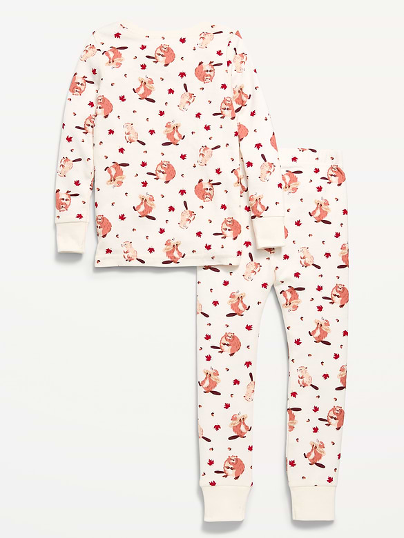 Unisex Snug-Fit Printed Pajama Set for Toddler & Baby