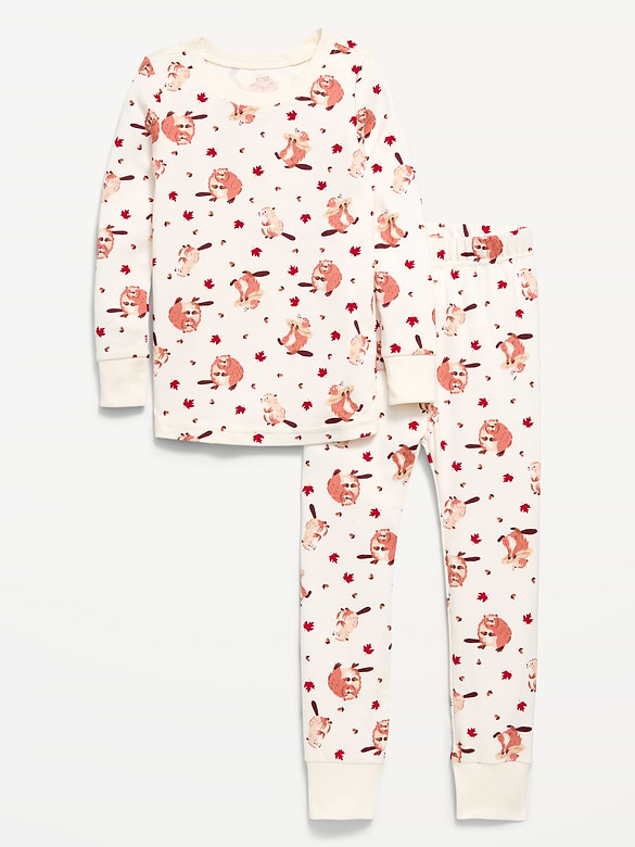 Unisex Snug-Fit Printed Pajama Set for Toddler & Baby