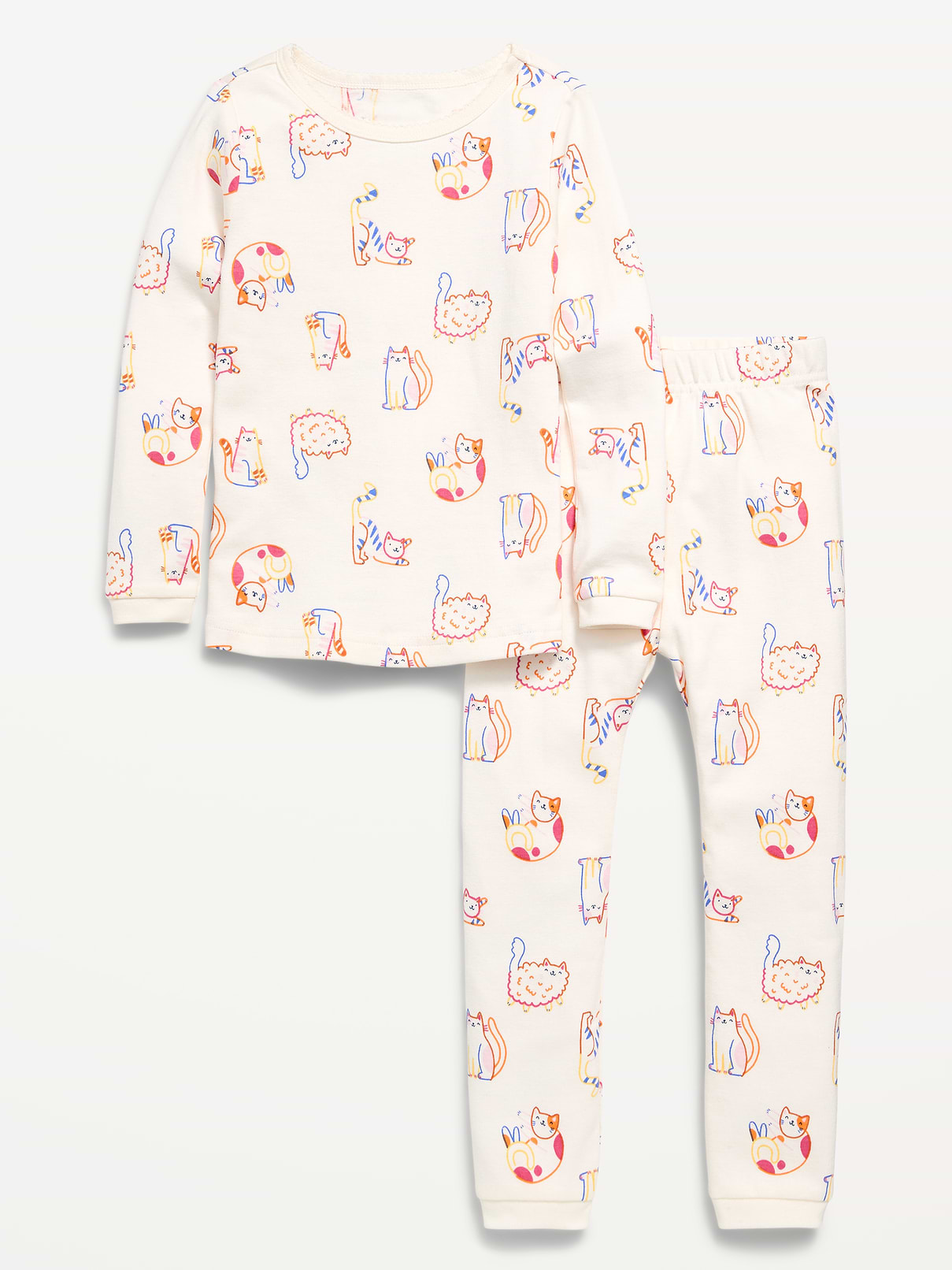 Image number 1 showing, Printed Snug-Fit Pajama Set for Toddler & Baby