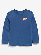 Image number 1 showing, Long-Sleeve Graphic T-Shirt for Toddler Girls