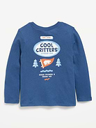 Image number 2 showing, Long-Sleeve Graphic T-Shirt for Toddler Girls