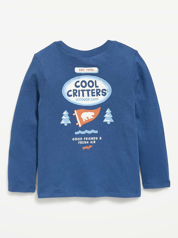 Long-Sleeve Graphic T-Shirt for Toddler Girls