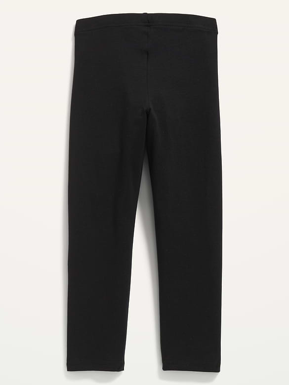 Short Crop Jersey Leggings for Girls